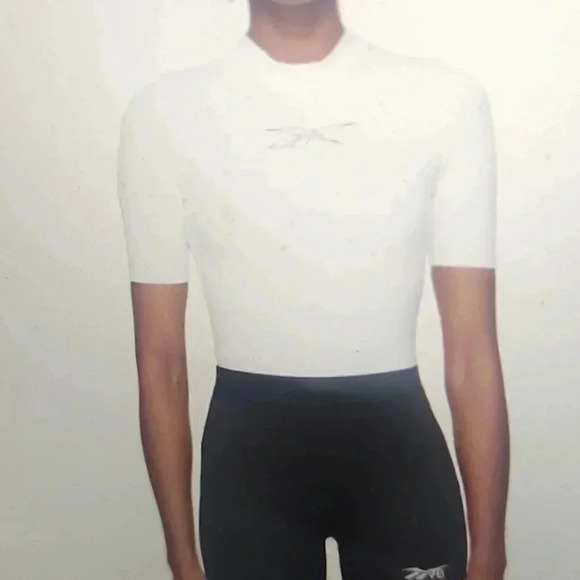 REEBOK CLASSIC WHITE STUDIO BODYSUIT SIZE S - Picture 2 of 4